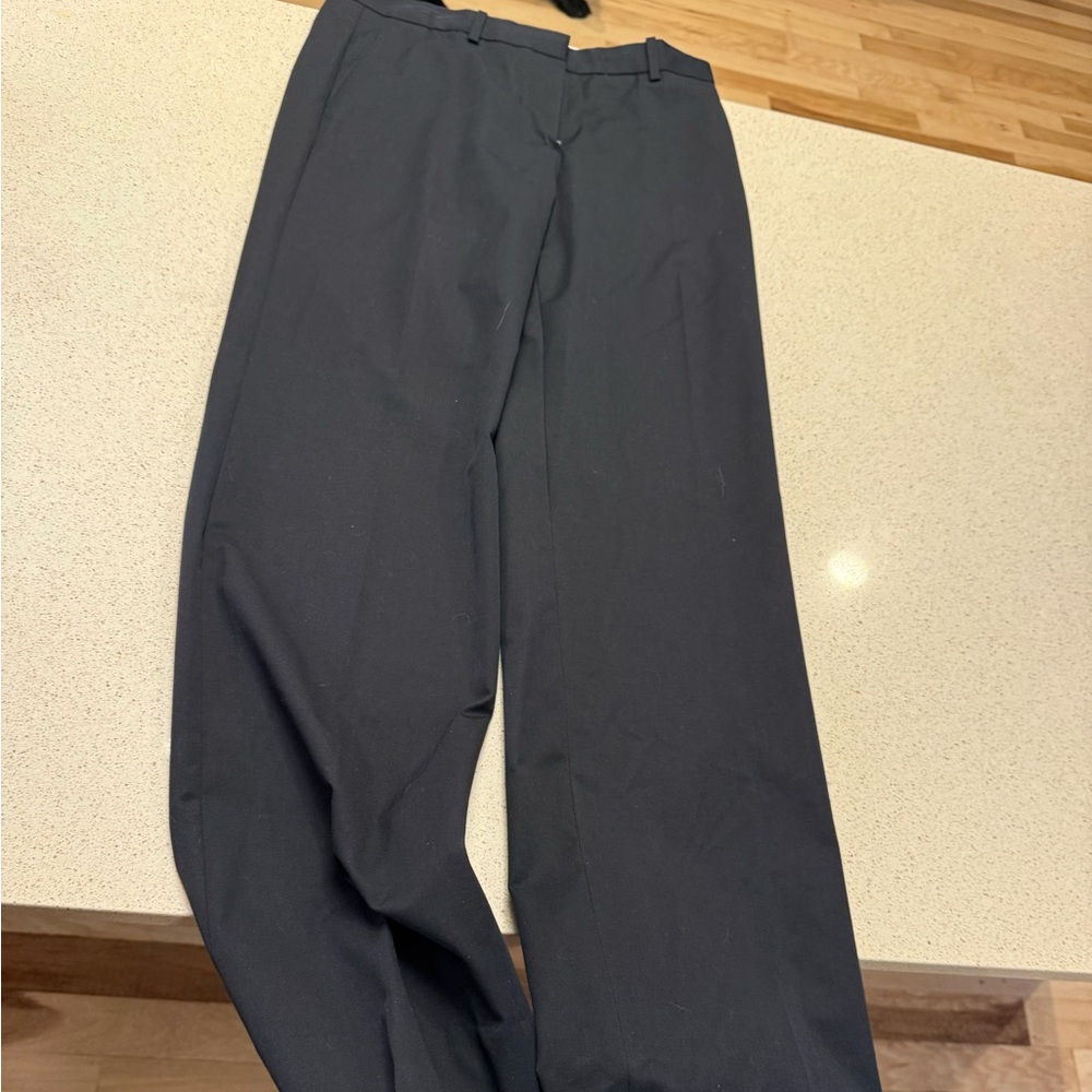 GAP Black Dress Pants Wide-Leg Relaxed Fit